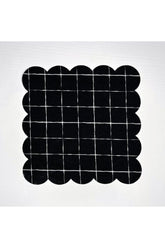 Ekose Siyah Zemin Desenli Dijital Baskılı Kokteyl Peçetesi Yıkanabilir Lazer Kesimli